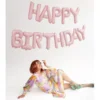 HAPPY BIRTHDAY FOIL ΓΙΡΛΑΝΤΑ pink