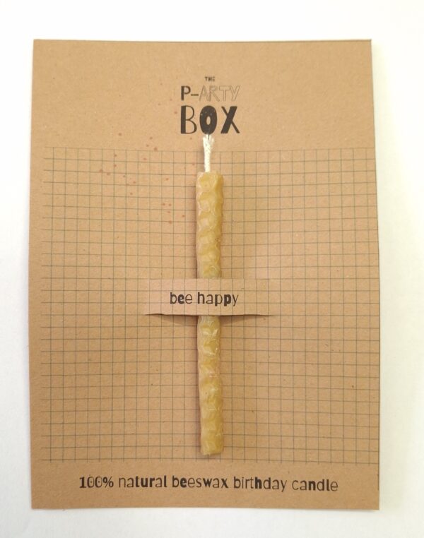 Κεράκι γενεθλίων από φυσικό μελισσοκέρι (10τεμ)